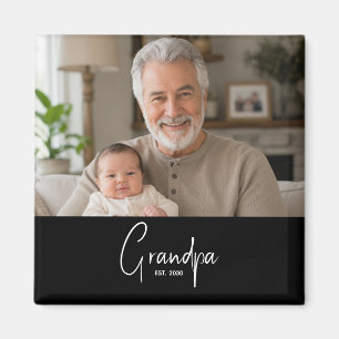 Grandpa Established Gift Magnet