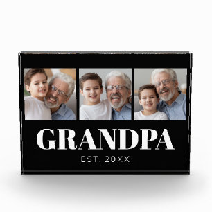 Grandpa Established Grandparents Day Photo Block