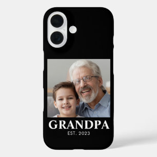 Grandpa Established Photo Grandparents Day iPhone 16 Case