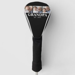 Grandpa Established Photo Grandparents Day Golf Head Cover