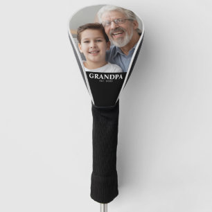 Grandpa Established Photo Grandparents Day Golf Head Cover