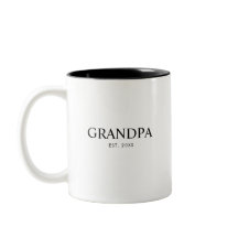 Grandpa Established Year New Grandpa Gift