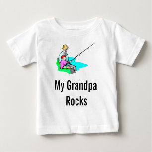 grandpa fishing, My Grandpa Rocks Baby T-Shirt