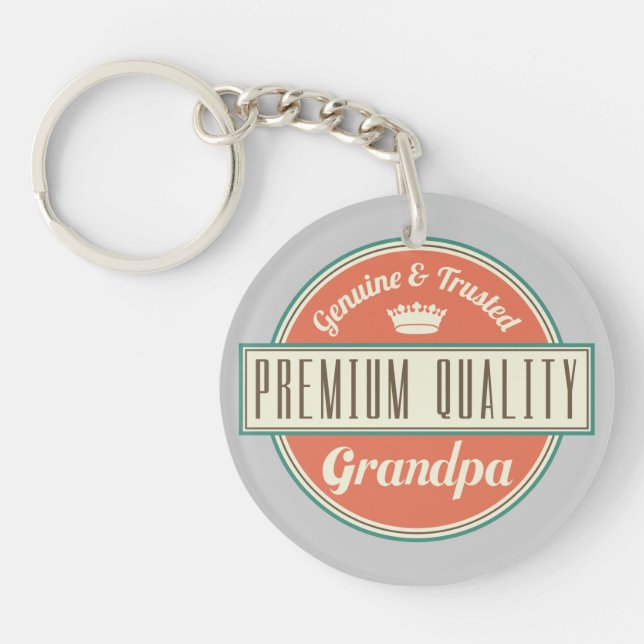 Grandpa (Funny) Gift Key Ring (Front)