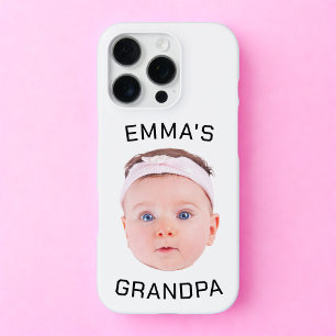 Grandpa Gift, Custom Baby Face, Photo Gift iPhone 16 Pro Case