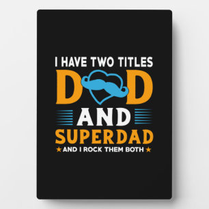 Grandpa Gift Dad And Super Dad Plaque