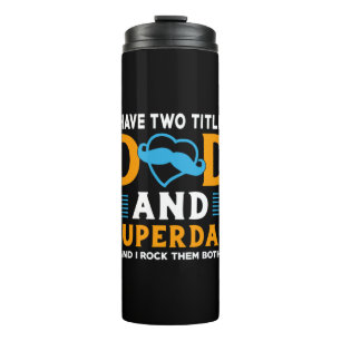 Grandpa Gift Dad And Super Dad Thermal Tumbler