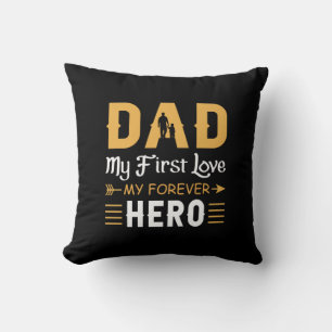 Grandpa Gift Dad My Forever Hero Cushion