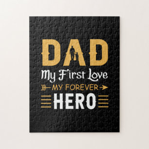 Grandpa Gift Dad My Forever Hero Jigsaw Puzzle
