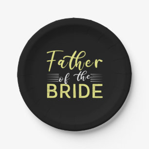 Grandpa Gift Father Of The Bride Paper Plate