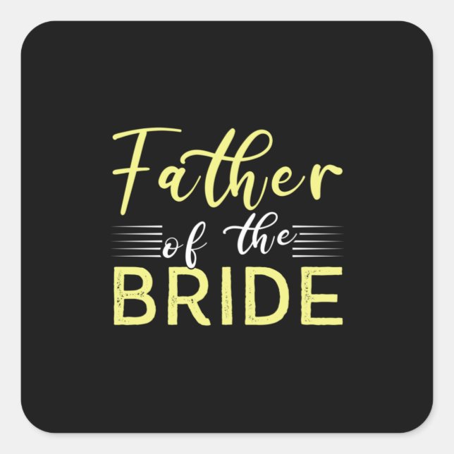 Grandpa Gift | Father Of The Bride Square Sticker (Front)