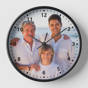 Grandpa Gift Father's Day Custom Family Photo Wall Clock