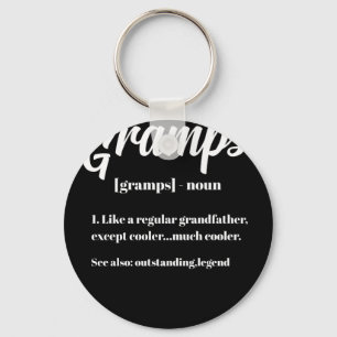 Grandpa Gift for Gramps Definition Fathers Day Key Ring