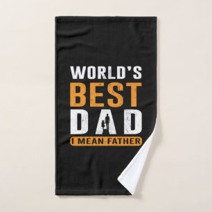 Grandpa Gift I Mean Father Hand Towel