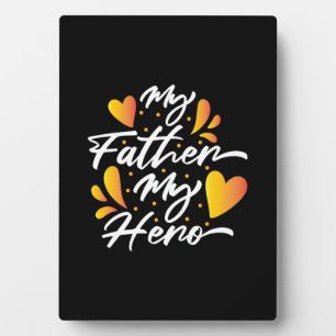 Grandpa Gift My Father My Hero Plaque