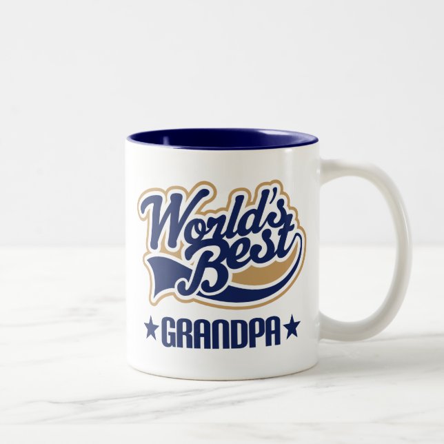 Grandpa Gift Two-Tone Coffee Mug (Right)