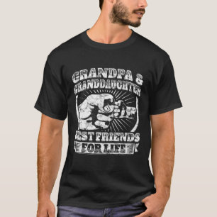 Grandpa Granddaughter Gift Family Grandad Fist Bum T-Shirt