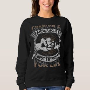 Grandpa Granddaughter Matching Family Fist Bump 1 Sweatshirt