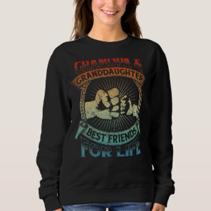 Grandpa Granddaughter Matching Family Fist Bump 2 Sweatshirt