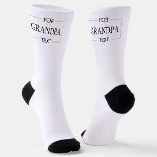 Grandpa Grandfather Birthday Personalised Gift  Socks