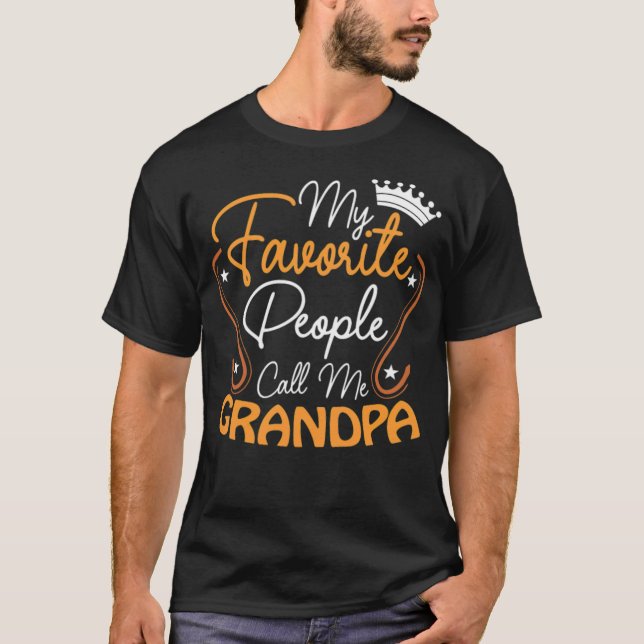 Grandpa Grandfather buddha background  T-Shirt (Front)