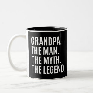 Grandpa/Grandfather Gift Two-Tone Coffee Mug