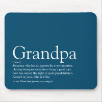 Grandpa Grandfather Grandad Papa Definition Blue