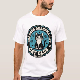 Grandpa Grandma Cat Gift Pet Lover Shirt Art - Gra