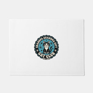 Grandpa Grandma Cat Gift Pet Lover Shirt Art - Gra Doormat