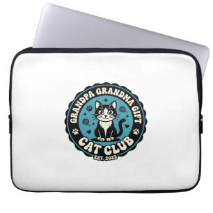 Grandpa Grandma Cat Gift Pet Lover Shirt Art - Gra Laptop Sleeve