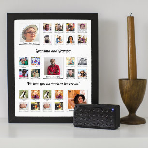 Grandpa Grandma Family Photo Collage