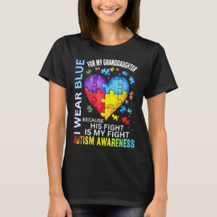 Grandpa Grandma I Wear Blue For My Granddaughter A T-Shirt