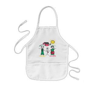 Grandpa Grandma & Me Kids Apron