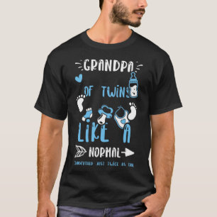 Grandpa Grandpa Of Twins Like A Normal Grandfat B T-Shirt
