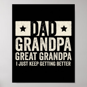 Grandpa Great Grandpa Father39s Day Shirt From Gra Poster