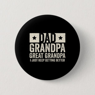 Grandpa Great Grandpa Father#39;s Day From Grandki 6 Cm Round Badge