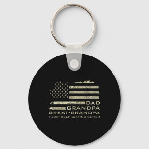 Grandpa Great Grandpa Fathers Day Grandkids Key Ring