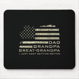 Grandpa Great Grandpa Fathers Day Grandkids Mouse Pad