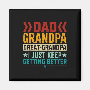 Grandpa Great Grandpa Fathers Day Magnet