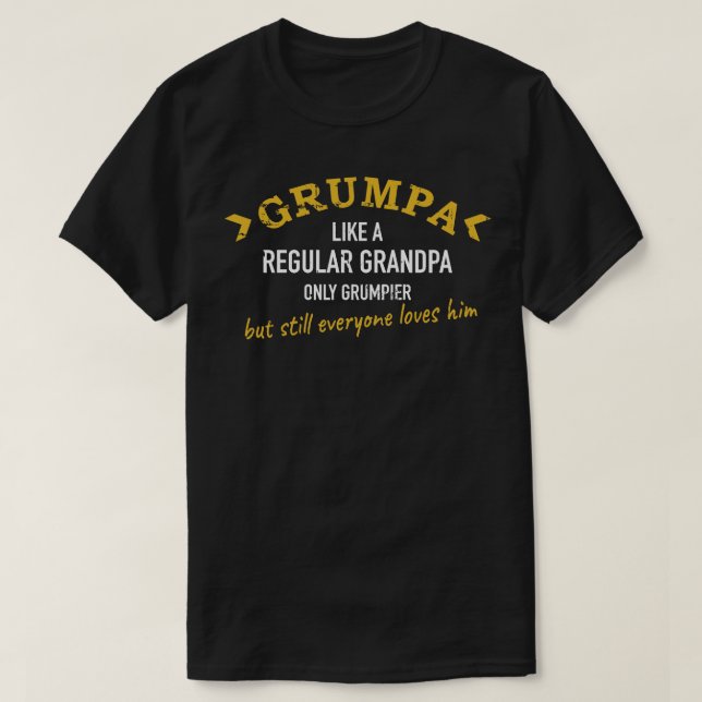Grandpa Grumpa T-Shirt (Design Front)