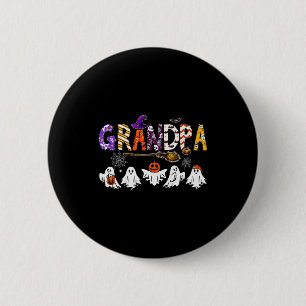 Grandpa Halloween Boo Ghost Horror Costume Funny P 6 Cm Round Badge