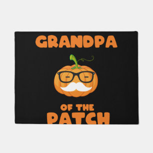 grandpa-halloween pumpkin patch doormat