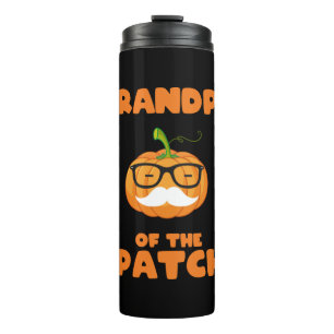 grandpa-halloween pumpkin patch thermal tumbler