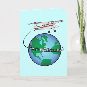Grandpa Happy Birthday with Aeroplane Card