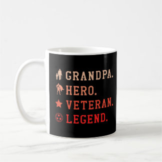 Grandpa Hero Veteran Legend Best Grandfather Ever Coffee Mug