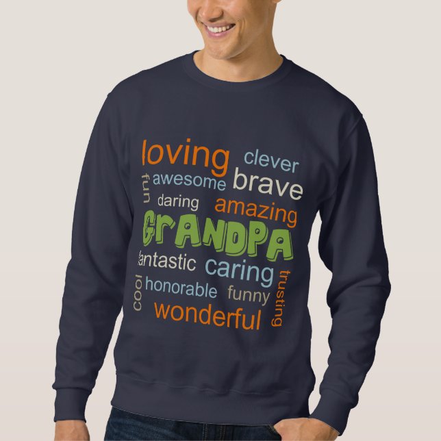 GRANDPA inspired WORD Cloud Tee (Front)