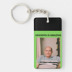 GRANDPA IS AMAZING KEY RING