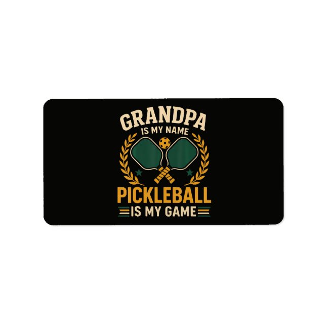 Grandpa Is My Name Label (Front)