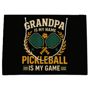 Grandpa Is My Name Large Gift Bag