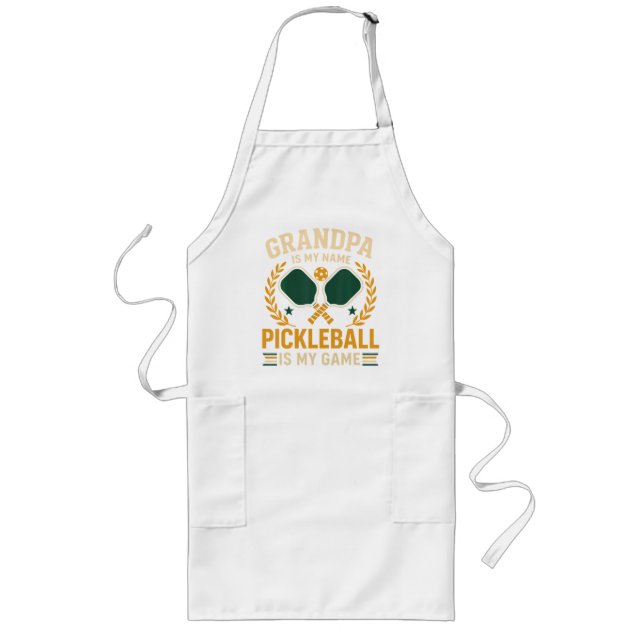 Grandpa Is My Name Long Apron (Front)